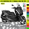Kit Grafica adesivi decal compatibili con YAMAHA X-MAX 300 X MAX -kit B- c.2171