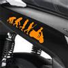 Kit 2 adesivi Evoluzione compatibili con Honda SH 350 scegli colore cod. 2025