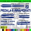 Kit 13 Adesivi telaio bici UNIVERSALI mtb protezione PEDALA E INNAMORATI 2404