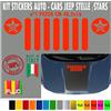 Adesivo Compatibile Jeep RENGADE Compass Wrangler Cherokee scegli colore cod1775