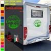 Adesivi camper I LOVE CAMPER AMORE PASSIONE caravan roulotte accessori cod.1822