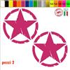 Kit Adesivi 4x4 off Road Stella Militare US Army Scegli Colore e Misura cod.1653