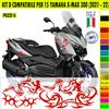 Kit Grafica adesivi decal compatibili con YAMAHA X-MAX 300 X MAX -kit D- c.2173