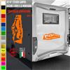Adesivi camper NATURA CERVO ALBERI STELLE caravan roulotte accessori cod.1830