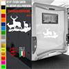 Adesivi camper ANIMALI FORESTA NATURA CIELO caravan roulotte accessori cod.1831