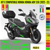 Grafica adesivi decal compatibili con HONDA ADV 350 -KIT C- scegli colori c.2099