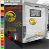 Kit 5 Adesivi camper AVVENTURA LUPO NATURA MONTAGNA caravan accessori cod.1834