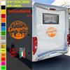 Adesivi camper I LOVE CAMPER AMORE PASSIONE caravan roulotte accessori cod.1822