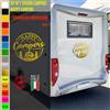 Adesivi camper I LOVE CAMPER AMORE PASSIONE caravan roulotte accessori cod.1822