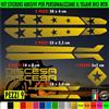 Kit 9 Adesivi telaio bici UNIVERSALI mtb protezione Fat Bike DISCESA 2398