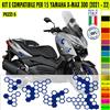 Kit Grafica adesivi decal compatibili con YAMAHA X-MAX 300 X MAX -kit E- c.2174