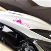 Kit 2 adesivi Passione compatibili con PIAGGIO BEVERLY 400 scegli colore cod2034