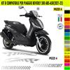 Grafica adesivi decal compatibili con PIAGGIO BEVERLY 300 KIT B vari colori 2074