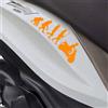 Kit 2 adesivi Evoluzione compatibili con PIAGGIO MEDLEY 150 scegli colore c.2037