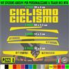 Kit 8 Adesivi telaio bici UNIVERSALI mtb protezione CICLISMO STRADA 2400