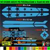 Kit 9 Adesivi telaio bici UNIVERSALI mtb protezione Fat Bike DISCESA 2398