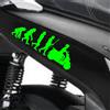 Kit 2 adesivi Evoluzione compatibili con Honda SH 350 scegli colore cod. 2025