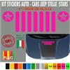 Adesivo Compatibile Jeep RENGADE Compass Wrangler Cherokee scegli colore cod1775