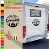Adesivi camper I LOVE CAMPER AMORE PASSIONE caravan roulotte accessori cod.1822