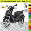 Kit Grafica adesivi decal compatibili con PIAGGIO MEDLEY 125 ABS carene -kit E-