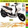 Grafica adesivi decal compatibili con peugeot tweet 125i 125 i active -KIT B-
