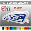 Kit 2 adesivi moto serbatoio fiamme devil flame chopper harley custom c.1677
