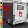 Adesivi camper CERVO BANDIERA NATURA ANIMALI caravan roulotte accessori cod.1829