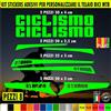 Kit 8 Adesivi telaio bici UNIVERSALI mtb protezione CICLISMO STRADA 2400