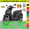 Kit Grafica adesivi decal compat con PIAGGIO MEDLEY 125 ABS carene -kit D-2152