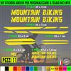Kit 11 Adesivi telaio bici UNIVERSALI mtb protezione MOUNTAIN BIKING 2394