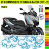 Kit Grafica adesivi decal compatibili con YAMAHA X-MAX 300 X MAX -kit D- c.2173