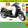 Grafica adesivi decal compatibili con peugeot tweet 125i 125 i active -KIT C-