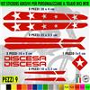 Kit 9 Adesivi telaio bici UNIVERSALI mtb protezione Fat Bike DISCESA 2398