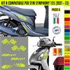 Grafica adesivi decal compatibili con SYM SYMPHONY 125 -KIT B- vari colori 2080