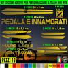Kit 13 Adesivi telaio bici UNIVERSALI mtb protezione PEDALA E INNAMORATI 2404