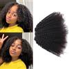 YAYAHAIR Tessitura Brasiliana Afro Kinky Curly Bundles Human Hair 4B 4C Capelli Umani Ricci Brasiliani 18 Pollici Extension Capelli Veri Curly Weave Hair Bundles for Women Naturale Colore Nero