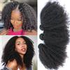 YAYAHAIR Tessitura Brasiliana Afro Kinky Curly Bundles Human Hair 4B 4C Capelli Umani Ricci Brasiliani 18 20 22 Pollici Extension Capelli Veri Curly Weave Hair Bundles for Women Naturale Colore Nero