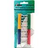 Alevar Molle Fermacarte Multiuso in Metallo, Clip Chiudipacco, Fermafogli Double Clip 19 mm, Colori Assortiti, Confezione da 12 Pezzi