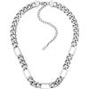 Diesel D Logo DX1626040 - Collana da uomo in acciaio inox argentato