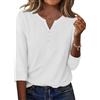 Zeagoo Camicetta Donna Maniche Tre Quarti Elegant Blusa Casual Scollo a V T-Shirt
