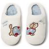 JOMIX Pantofole Donna Invernali Cucciolo Stampato Antiscivolo Ciabatte di Peluche per la Casa Confortevoli e Calde Slippers per Interni ed Esterni Suola Leggera in TPR WPW255163 (Khaki,40/41)