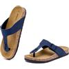 JOMIX Infradito Estive Comode Uomo Scarpe Morbide Antiscivolo Ciabatte da Spiaggia Alla Moda MCI250061-3 (Navy,42)