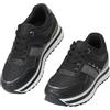 JOMIX Sneakers Donna Casual con Zeppa Scarpe da Ginnastica Leggere e Comode con Suola Ammortizzata Antiscivolo Scarpe da Sportive per Corsa Fitness e Tempo Libero (Nero,37)