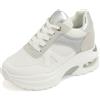 JOMIX Sneaker Casual da Donna Scarpe da Corsa All'aperto Traspiranti Ammortizzate e Leggere WSC250131-2 (Bianco,40