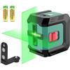 HYCHIKA BETTER TOOLS FOR BETTER LIFE HYCHIKA Livella Laser Autolivellante, Livella Laser Verde Regolabile con 3 Livelli di Luminosità, Livello Laser 15M con Magnetica Supporto, 2 Batterie AA, Uso Interno ed Esterno
