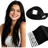 RUNATURE Extension Capelli Veri Biadesivo Nero Naturale 35cm 20pcs 40g #1B