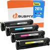 Bubprint Toner compatibile come ricambio per HP CF400X CF401X CF402X CF403X 201A 201X per Color Laserjet MFP M277DW M277N M270 M252DW M252N M274DN M274N Multipack