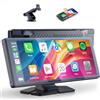 Volam CarPlay Wireless da 9.26" schermo per auto,schermo carplay con lettore stereo per auto A-pple CarPlay&Android Auto,IPS Touch Screen,Autoradio con Voice GPS Navigation/Bluetooth 5.0/MirrorLink