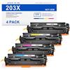 Skydo 203X Toner compatibile per HP 203X 203A CF540X CF540A Toner per HP Color Laserjet Pro MFP M281fdw M281fdn M280nw M281cdw Laserjet Pro M254dw M254nw M254dn (nero ciano giallo magenta)