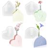 YeahBoom 4PCS Stampo in Resina Vaso,Vasi di Piante Stampi,Resina Stampo in Silicone,Stampo in Silicone per Vaso per la Produzione di portapenne, vasi, Bottiglie di Cristallo e Ornamenti Decorativi